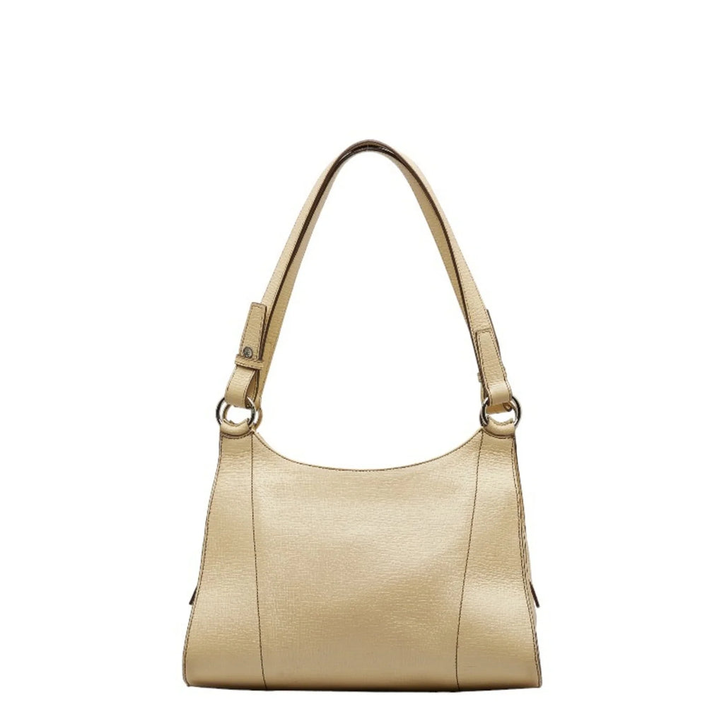 Ladies (Fair) Cream LOEWE White Yellow Leather Handbag Pre-Owned