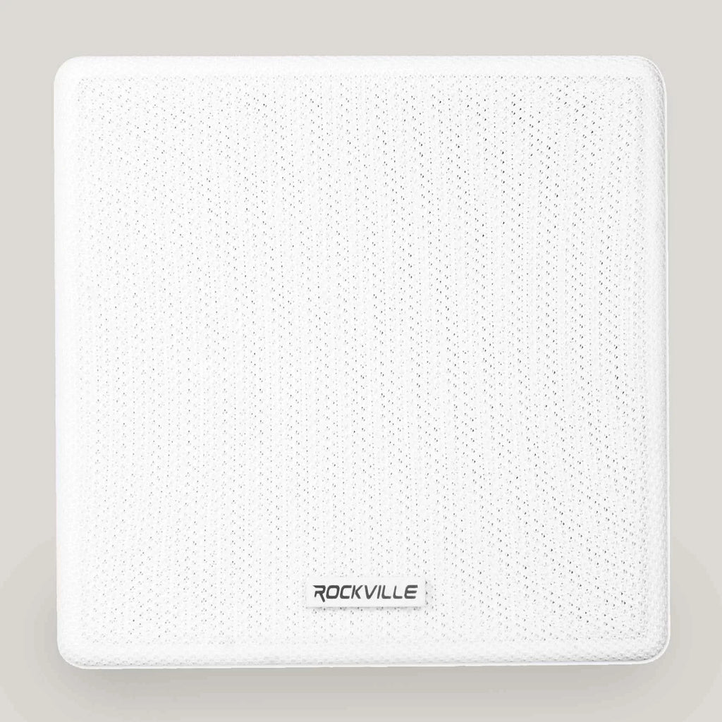 Mount Swivel Speakers Wall 70v Commercial 4 Cube Rockville Restaurant 3.5" White