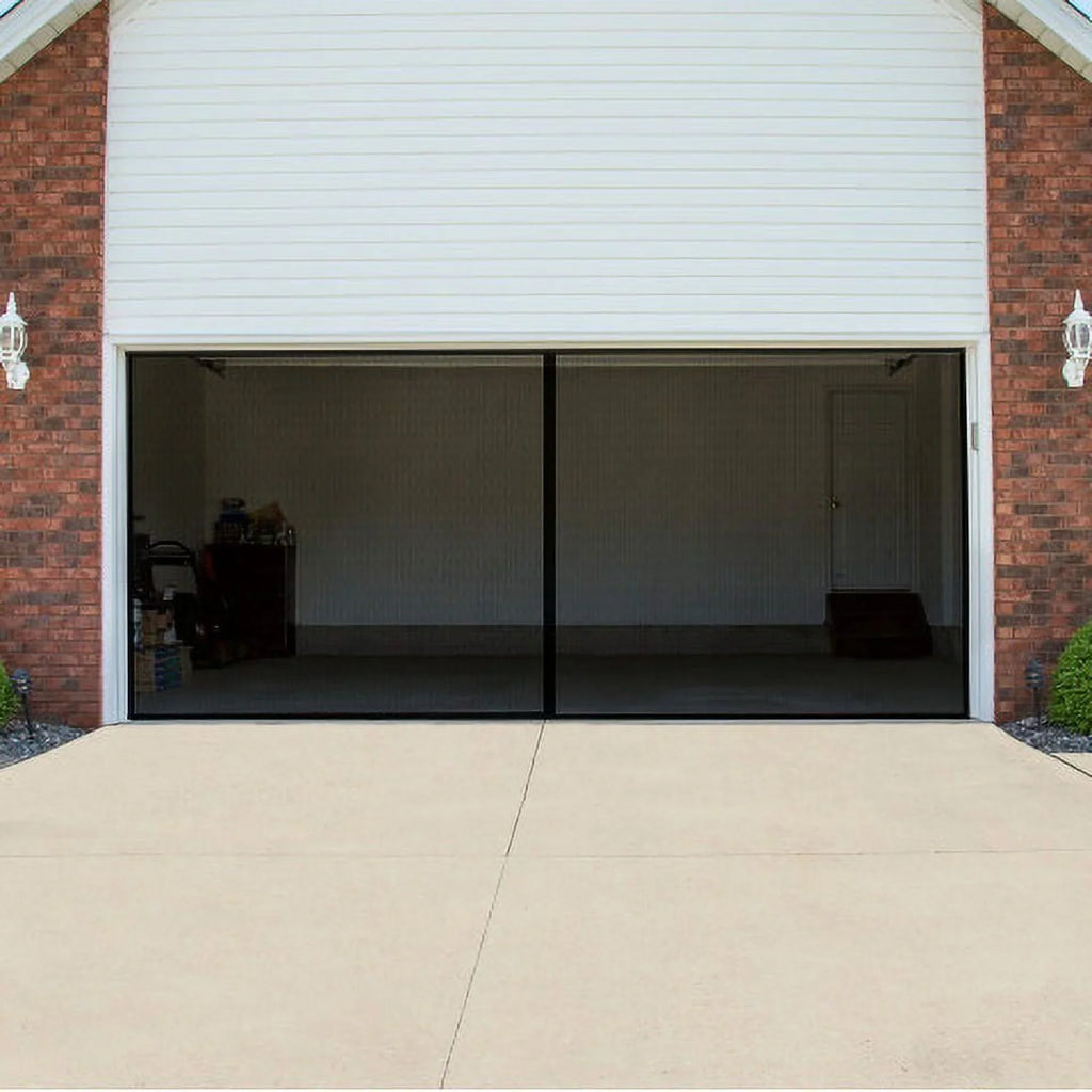 Door Pure Screen Lbs Mosquito Pack) Cover to 7.45 Net - Garages, Garage Garden Black Mesh 2-Car (1