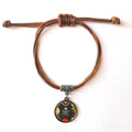 Rope Famous Leather Brown Delicious Dishes Hide Wristband Jewelry Singapore Bracelet