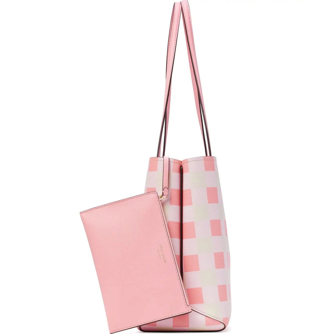 Gingham Kate Large Day Tote, York Spade New Grapefruit Soda All