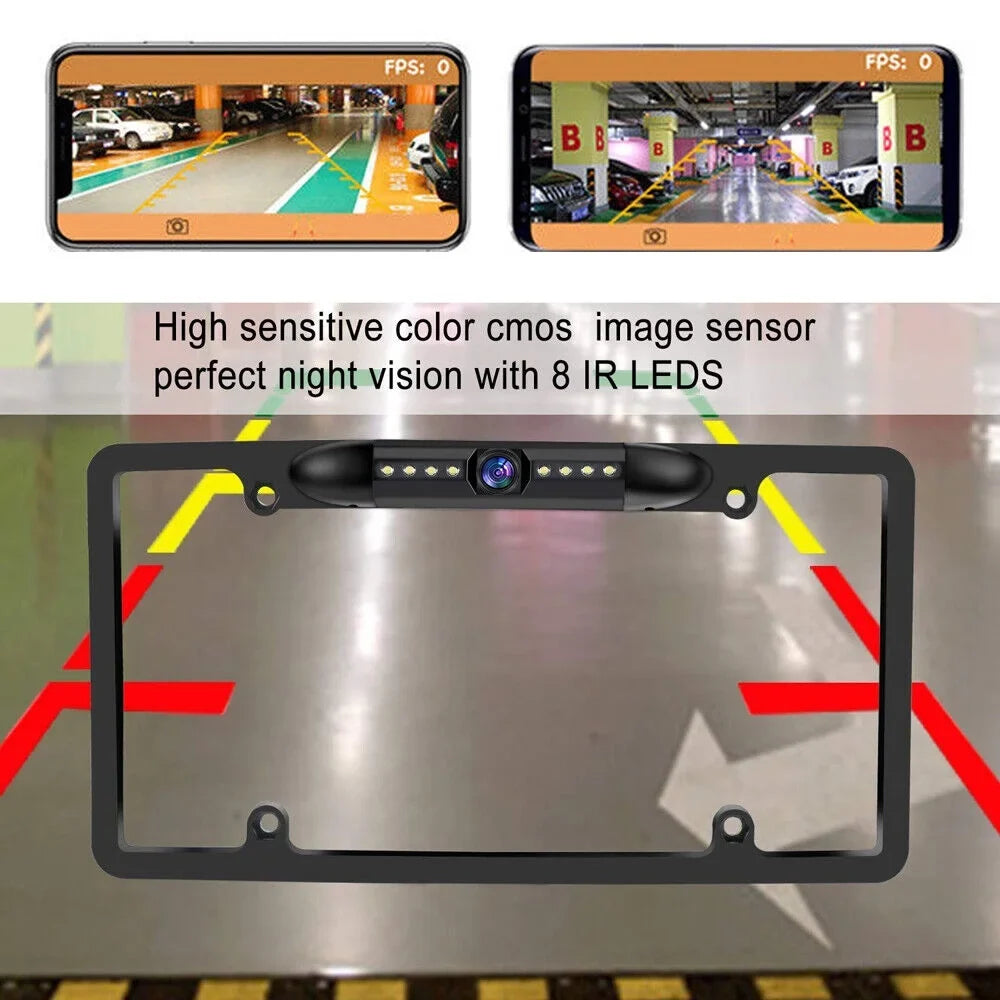 Vision Rear - - Cam for Wired Cars American KingFurt IP68 Backup Waterproof Camera 170° - Viewing Night Angle View Universal