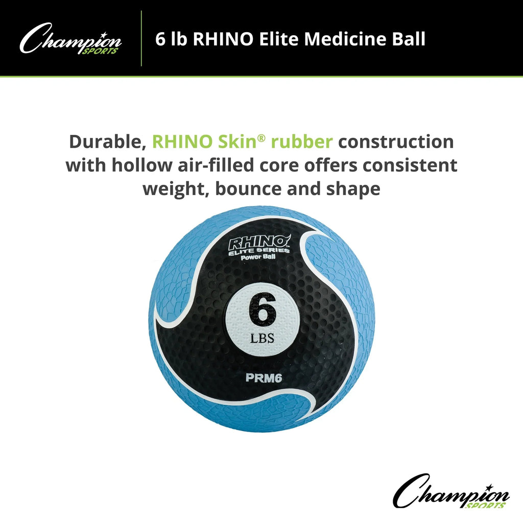 6lb Champion Elite Sports Medicine Rhino® Ball