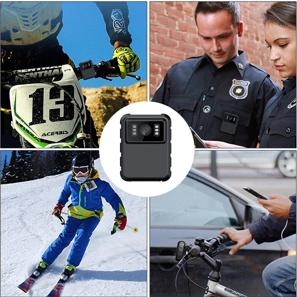 Body DVR Recording Camera JLLOM and Vision with Night 1080P Police Audio 2k Video HD Camcorder - Mini