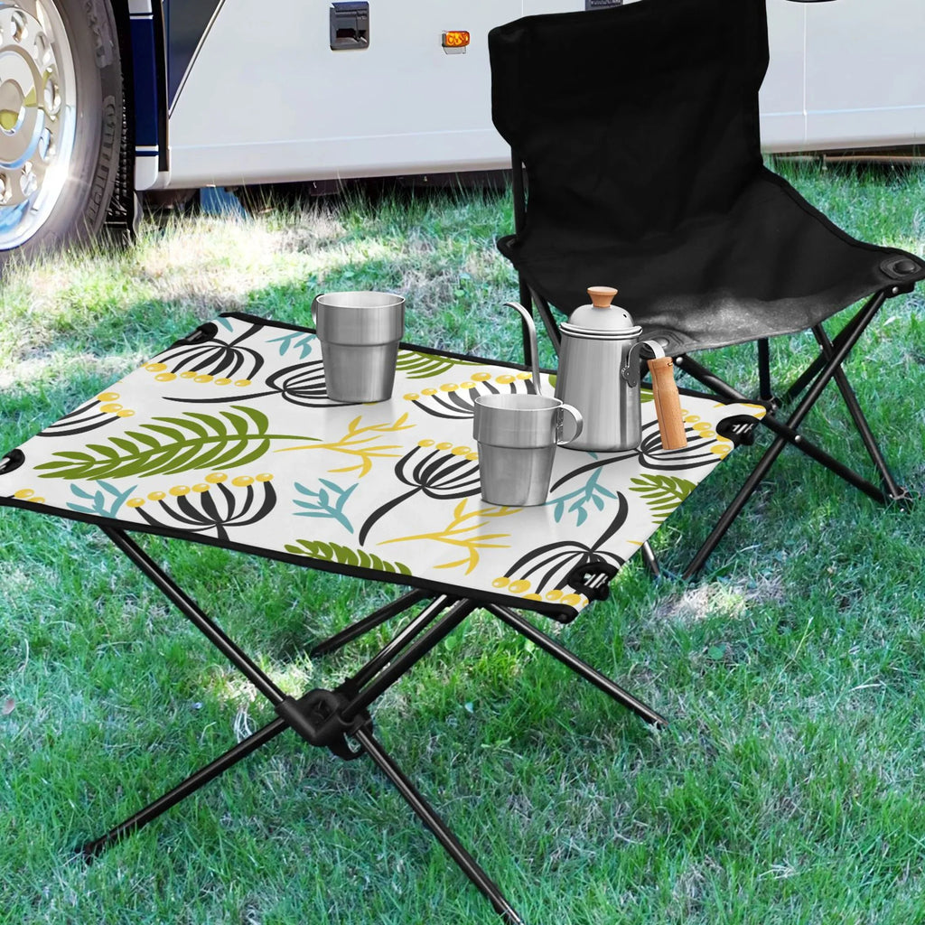 Beach Camping Table Storage Leaves for with Folding Fishing Portable BBQ Table Compact Travel Picnic Table exterior Bag