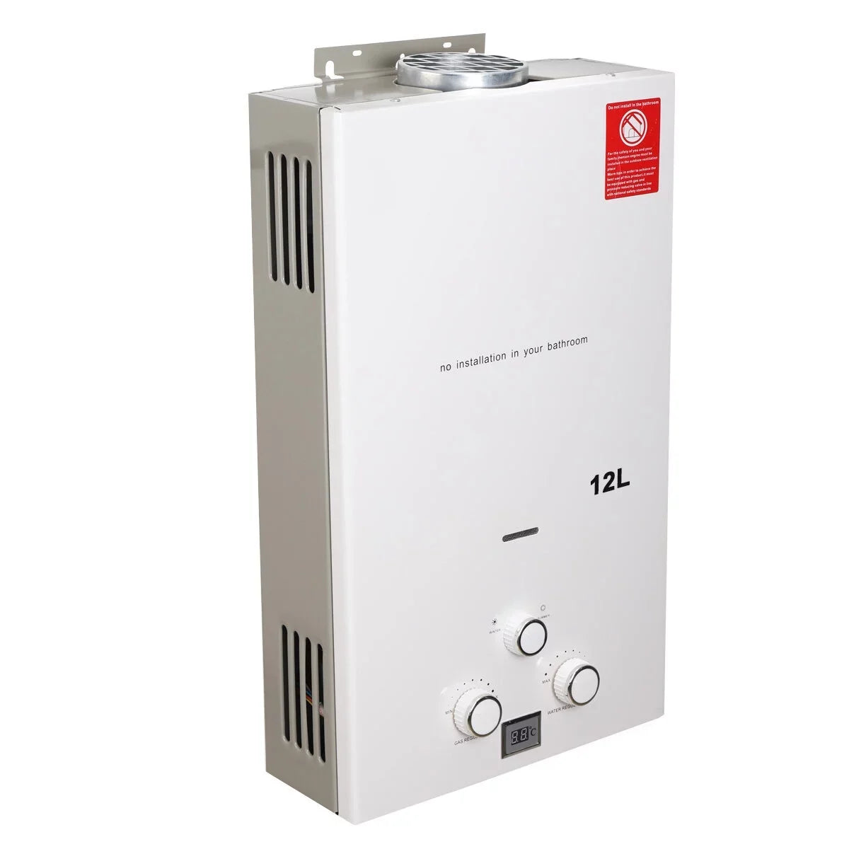 Camping Tankless Propane LPG Heater Portable NICCOO Gas Gas liquid 12L exterior Boiler