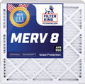 | 3.75" x Filters | Air IN | dimension: 24.5 A/C Pleated King | Furnace x 16x25x4 15.5 MERV Filter MADE USA HVAC Actual Filter 5-PACK 8