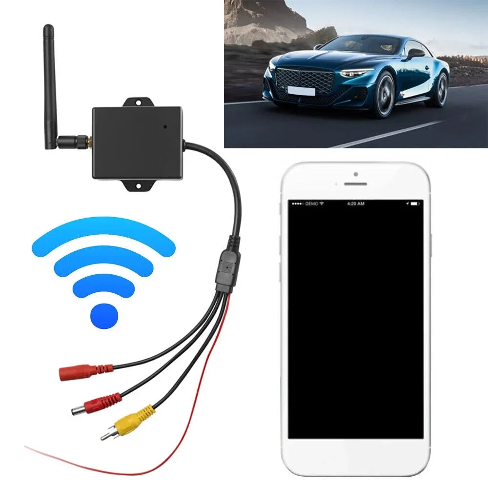 '- Stable Camera to Ideal Reversing Camera Wifi Transmitter - Range for 50m Wireless Signal, Car View Easy Module AV Rear