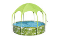 Shade With Ground Pool ft. H2OGO x 8 Pool Set Above Round 20 in.
