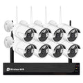 Wireless Remote System, 2.0MP NVR , Drive Cameras 8Channel Indoor + Alert, App Access, CCTV 1080P with 1080P Hard 1080P Motion Smart No 8CH 8PCS Tomshoo exterior IP