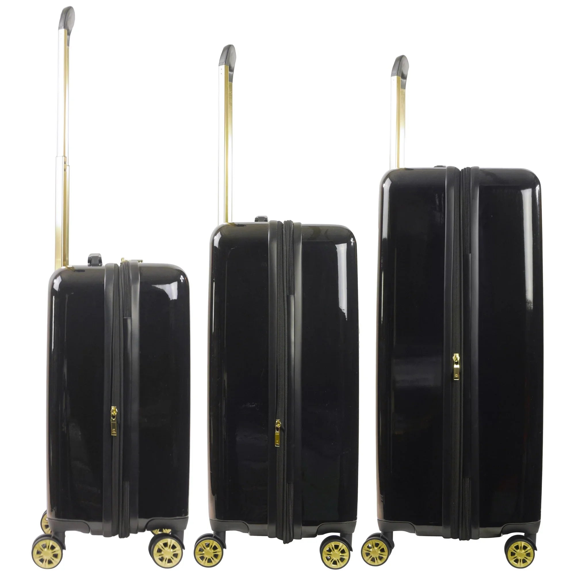 Piece Grove Wheels, and Inch, 22, Hardshell 31 Black Rolling 27, Spinner Suitcase 3 Set with Luggage,