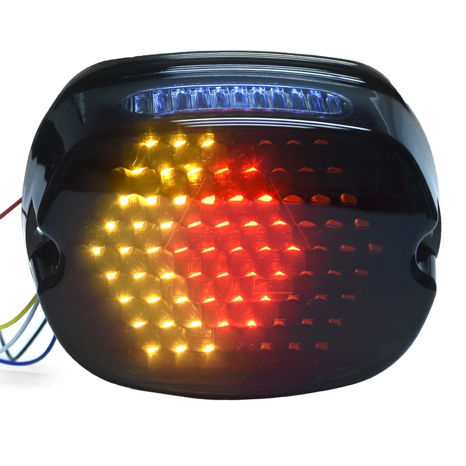 Profile Light Ultra Tail Brake Electra Most FLHTCU Classic Fits LED 6-1/4" 1999, Round Krator Running Turn Low Davidson Compatible with Smoke Light Signals Glide Light - Harley 2007-2014 Headlights
