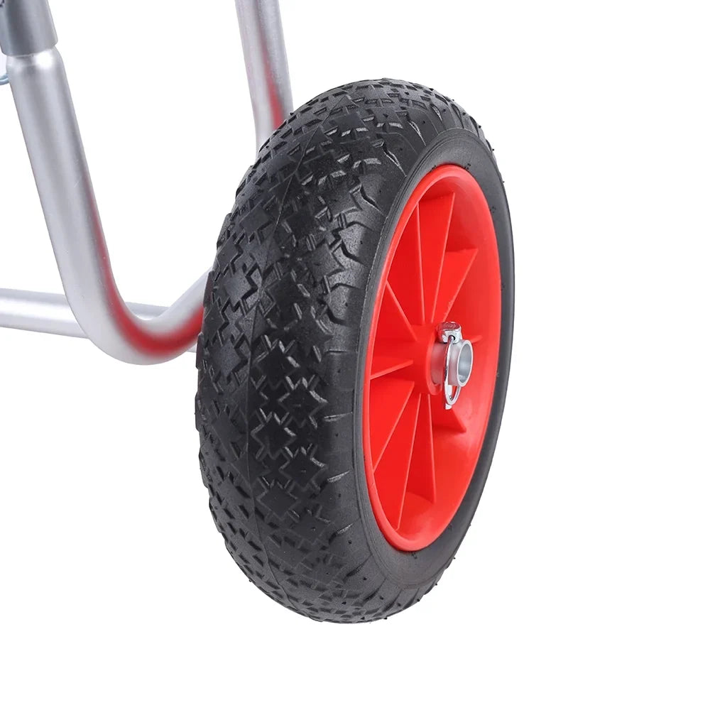 Solid Paddle Trailer, Stand-Up Double Airless Beach Portable Wheel Aviation Beach Cart Aluminum SUP PU Carrier Veneer Cart Board Cart, Surfboard