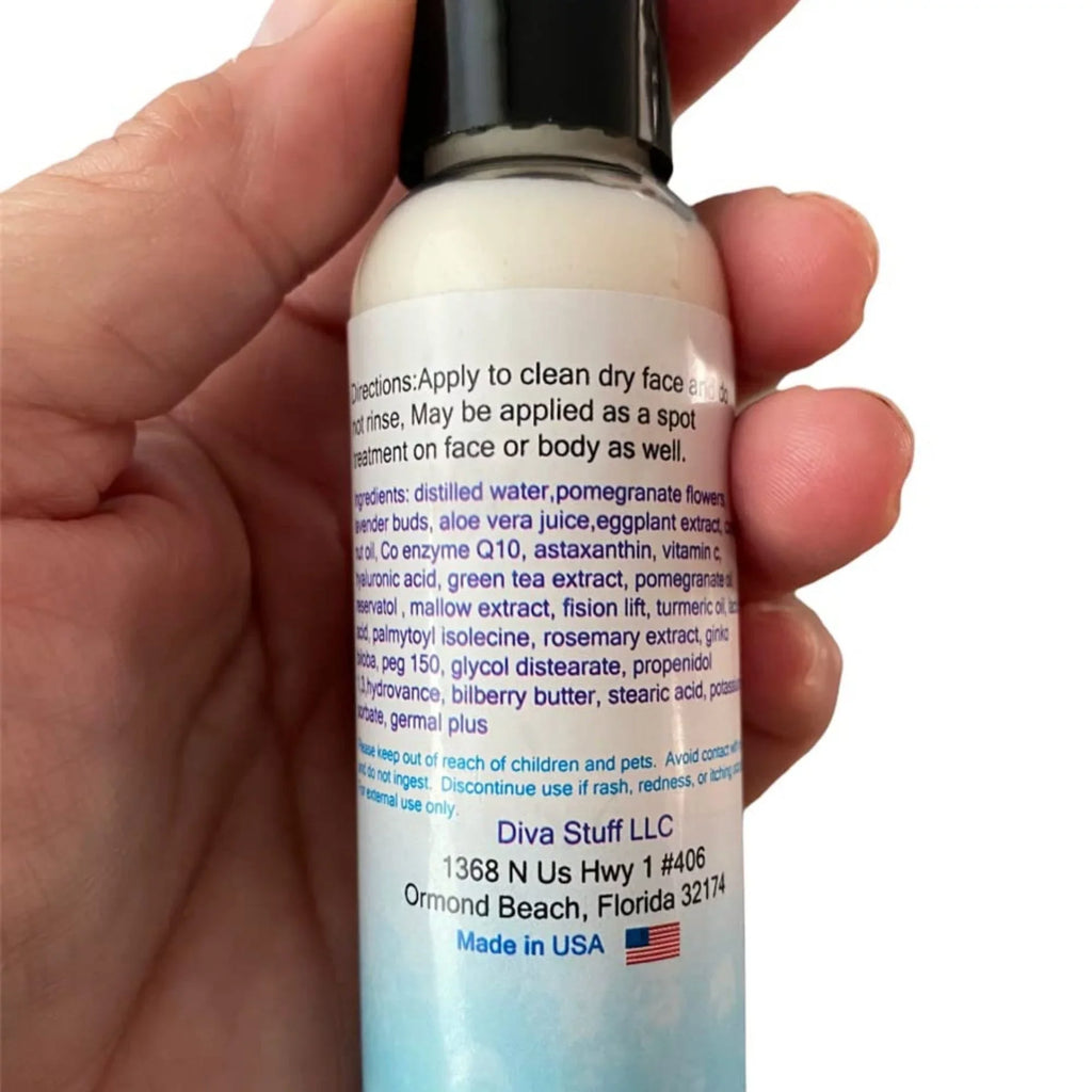 2 and Sun Bottle Eggplant For Damaged by Extract, Damage Extract Cream, and oz Resurfacing Mallow Diva Sun Skin Stuff Repair With