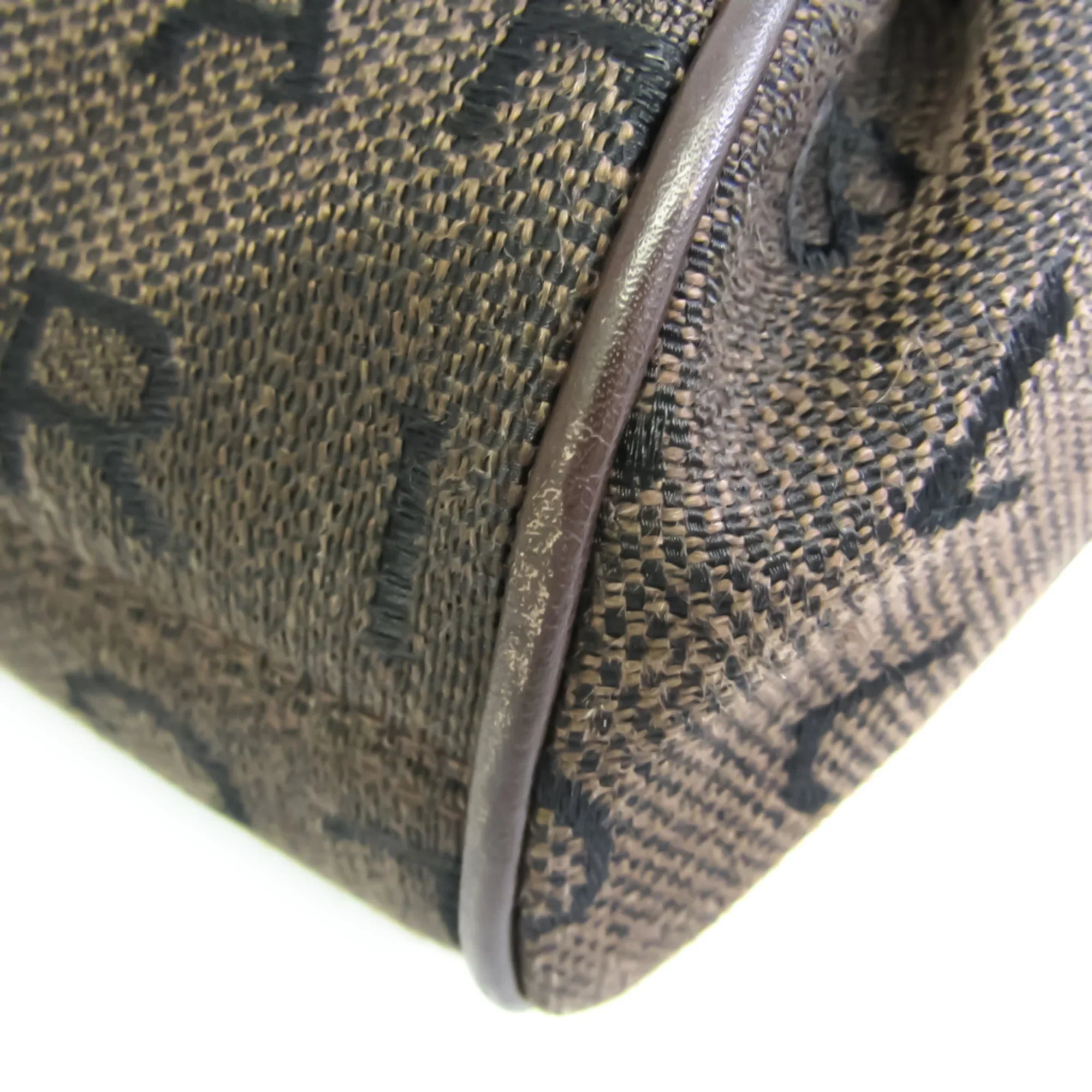 Women's Bvlgari Pre-Owned Logomania Bag Handbag,Tote Canvas (Good) Brown