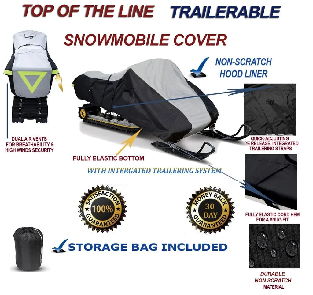Doo Bombardier Ski Travel and GSX Protection and 550F Mud Storage Year Snowmobile Cover Model Slush Sleds. SPORT for 2010-2010 Compatible 600D