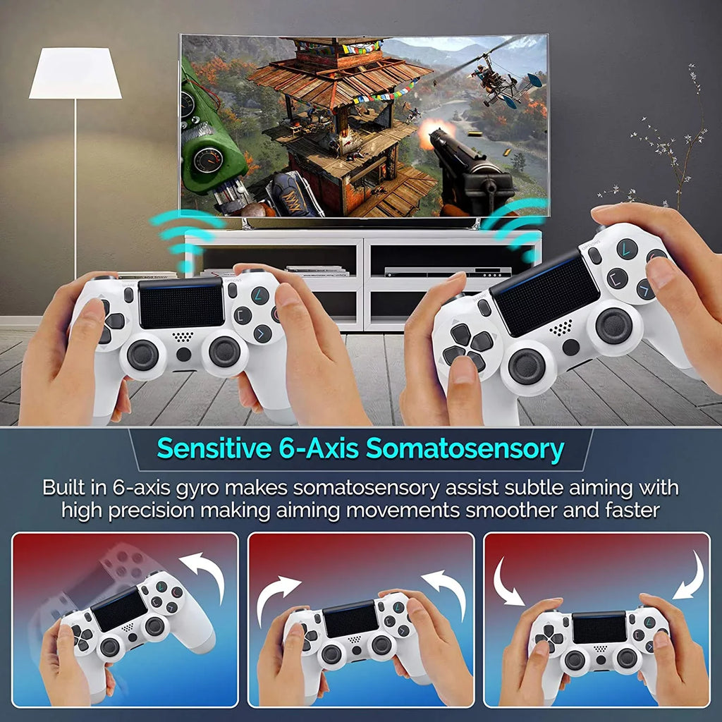 (White) Plus 5G Controller Wireless S22 with Speaker/Gyro/Remote BlueTooth PRO GamePad Ultra Compatible Slim Galaxy 1,000 Battery/Built-In