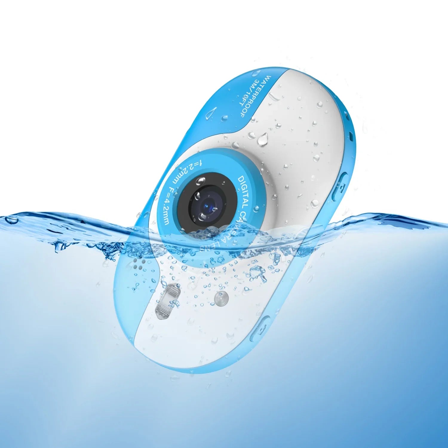 with 5s and Front Rear IPS for Waterproof Digital One-click 8MP PhotoVideo OWSOO Inch Self-timer Dual 2.4 Cameras Screen