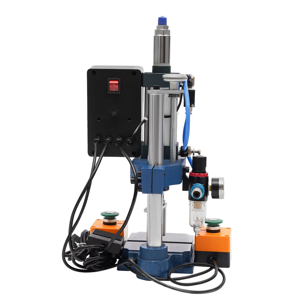 Adjustable with Punch Pneumatic Machine Press Equipment Controller, 440lb Digital New 4V210-8