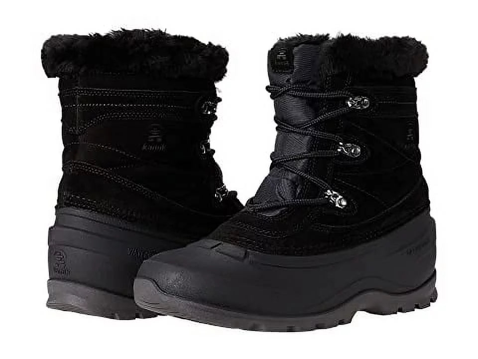 Women's The Boot Kamik 5 BLACK WK2175-BLK - Snovalley Black Winter