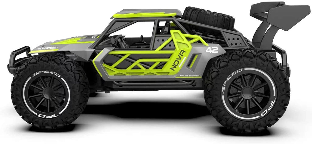 Gift with Vehicle Years Boys Radio RC RC Toys Remote Car-2WD 22km/h Racing Off-Road (Green) Batteries Cars 8-12 Control 2 Kids for 2.4GHz Cars FENG Rechargeable Fast QUN CAR Adult