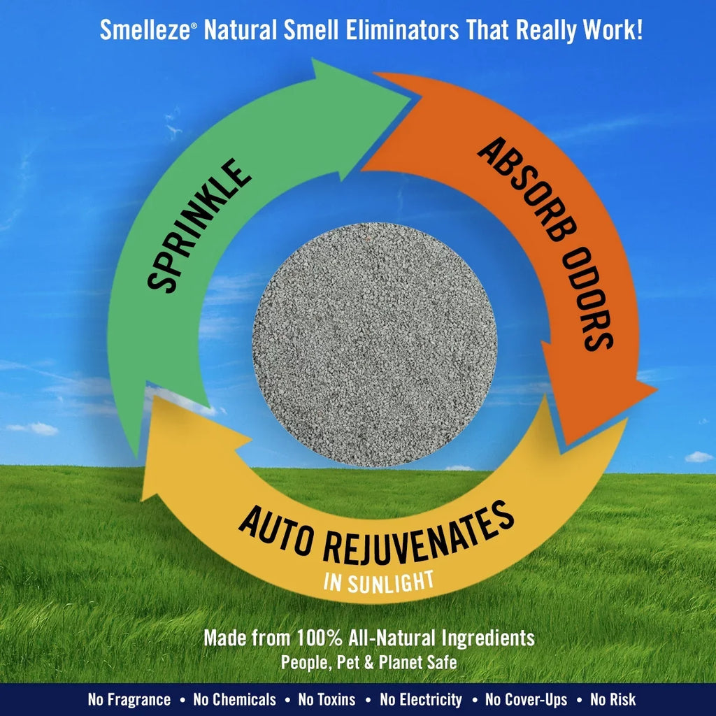 Safely Stench Out Eco Pee 50 & lb. Get Granules Additive: Odor Removal Litter SMELLEZE Poop Cat