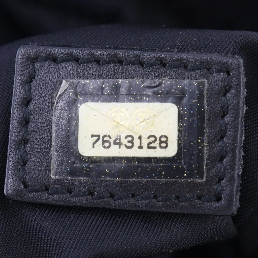 Boston Black Used Handbag Nylon A15828 Canvas Travel New Ladies Authenticated Line Mini