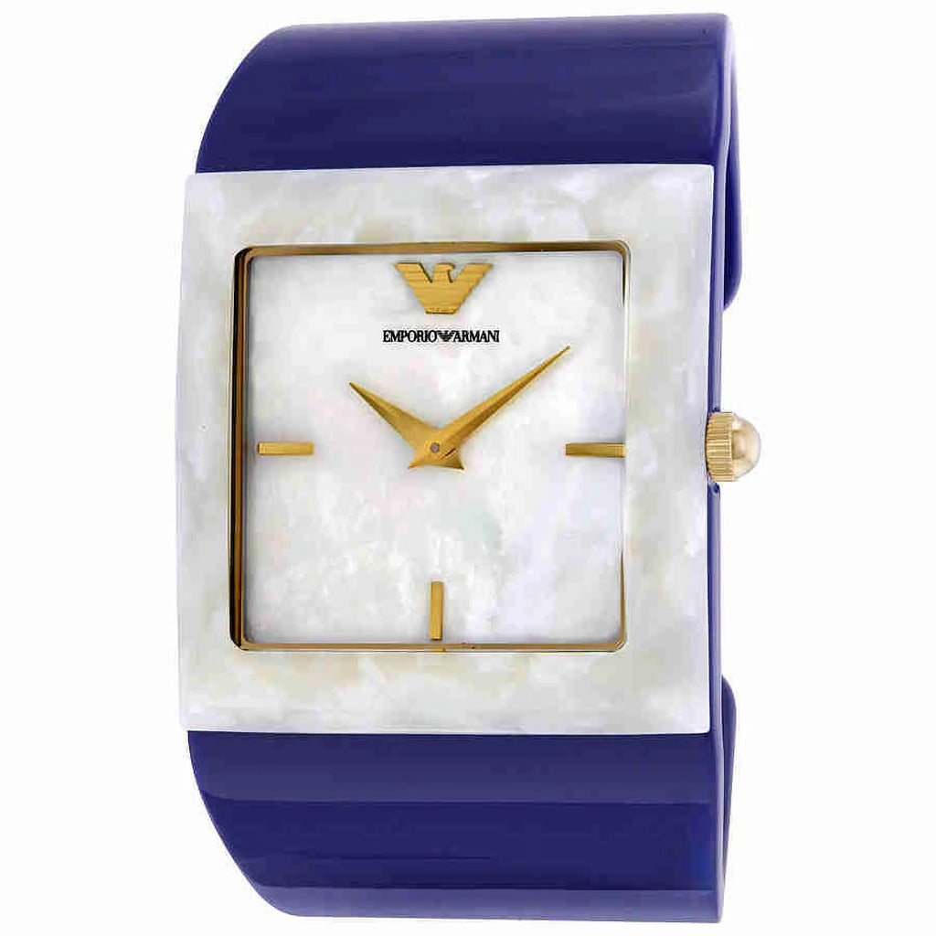 Armani AR7396 Ladies Fashion Emporio Watch Pearl of Mother Dial