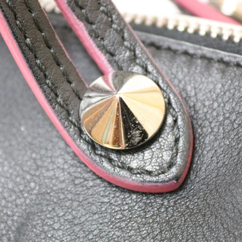 Black (Fair) Leather Bag FENDI Women's Pre-Owned Shoulder By Way The