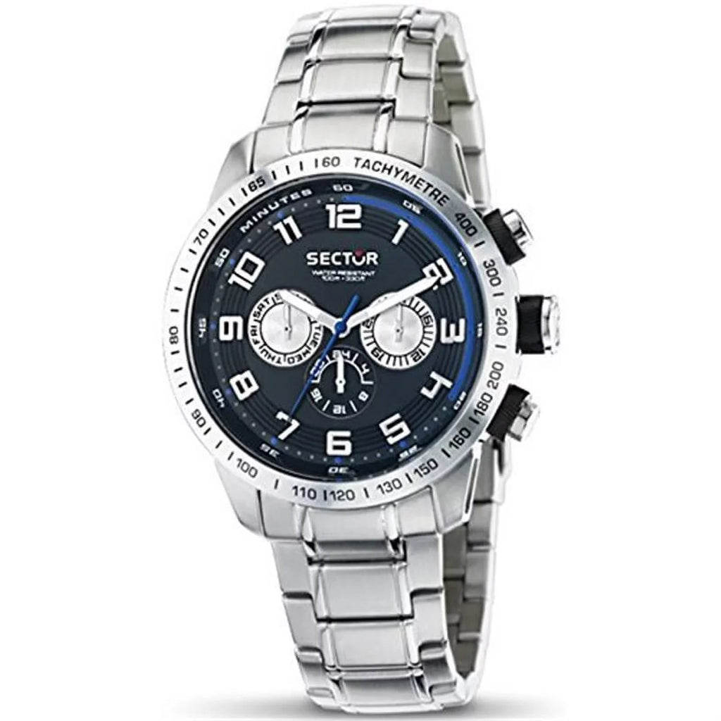 Analog Sector Bracelet Triple-Link Men's Watch Racing Steel R3253575002 with Stainless