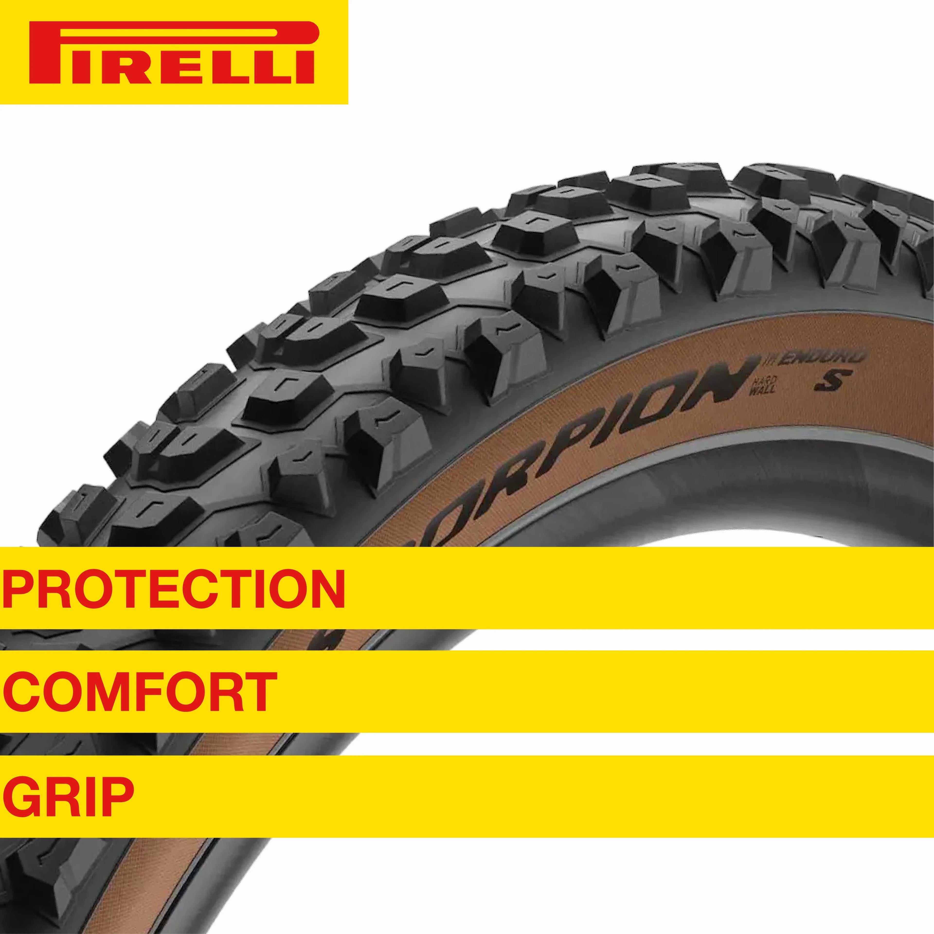 Enduro Tire Tubeless + Mountain 23/32-622 Ready Extreme HardWall x S Pirelli Clincher Enduro SmarTUBE TLR, Enduro Casing MTB Reliability and Unmatched Bicycle 2.6 Grip Scorpion Classic 29" Riding, for