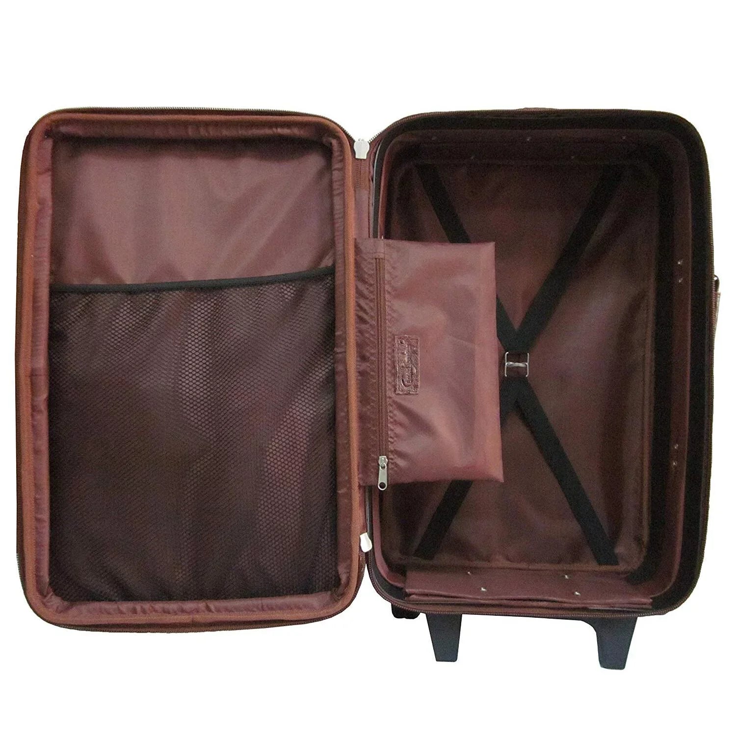 25" Amerileather - Suitcase - Wheels 89-4 Expandable with Amerileather Leather