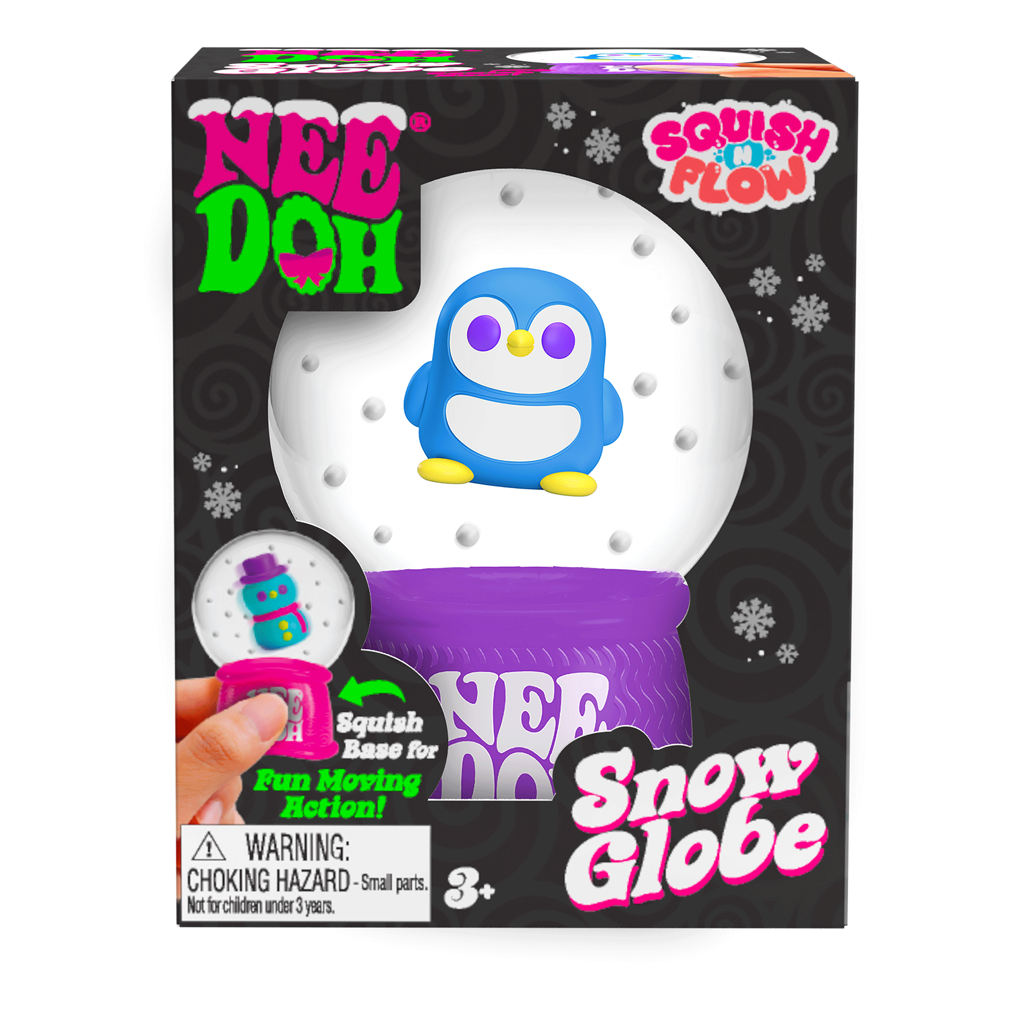NeeDoh Squish N Flow Snow Globe | Signature Moonlit Lane